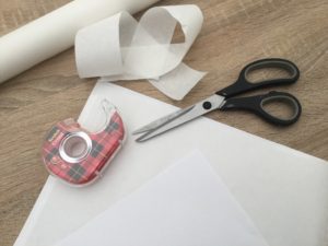 Préparation d'une feuille de papier pour impression