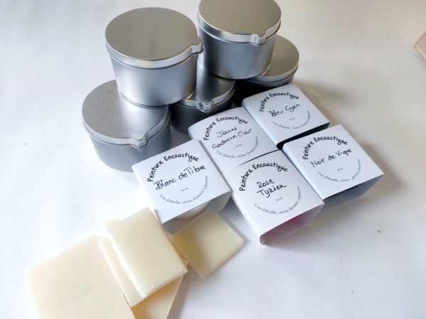Kit de couleurs encaustiques primaires et godets – Image 3